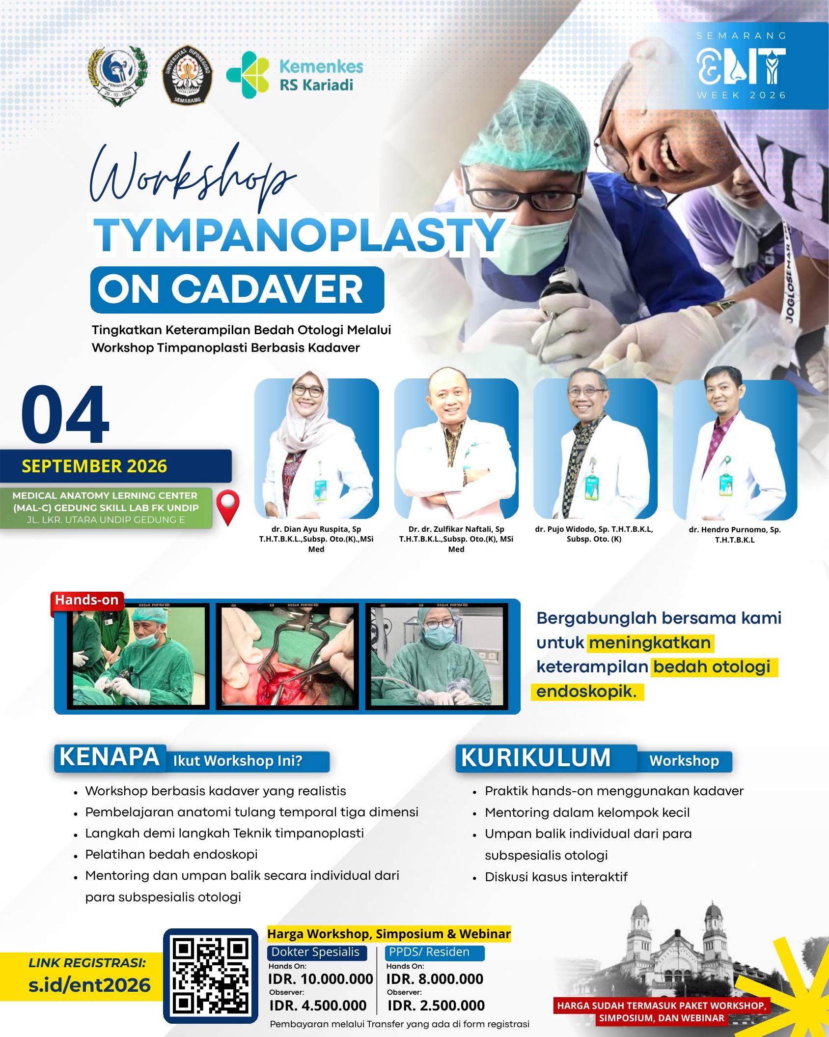 Workshop Tympanoplasty Flyer